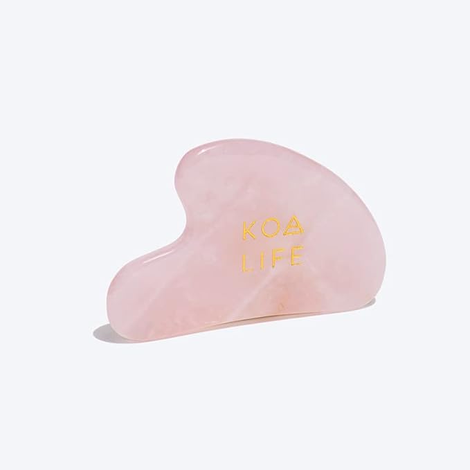 KOA LIFE Anti-Aging Set - Anti-Aging Facial Oil, Deep Hydration, Rosehip Oil, Gua Sha Massage Stone, Organic Ingredients, Allergen Free - 0.5 Oz