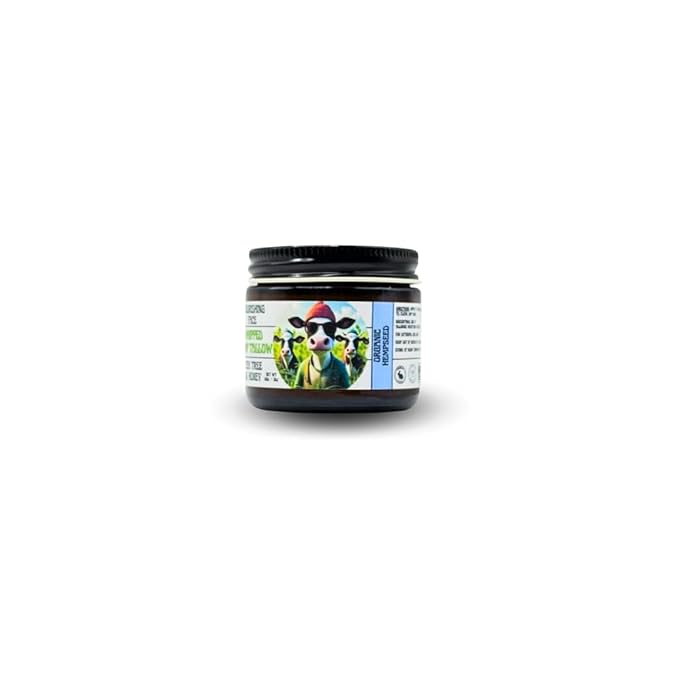Whipped Hemp Tallow Body Butter - Nourishing Face - Grass-Fed & Grass-Finished - All Natural - Tea Tree & Honey