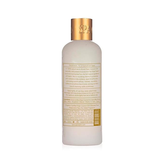 SPA CEYLON Virgin Coconut Face & Body Soothing Serum | Hydrating | 100% Natural | Silicon-Free | Suitable for all skin types