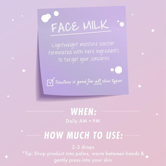 ColourPop Fourth Ray Beauty Oat Face Milk - Moisturizing Face Serum Infused with Oat Extract, Jojoba & Squalane - Conditions Skin for a Healthier-Looking Complexion (0.95 oz)