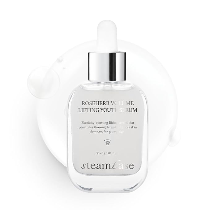 Roseherb Volume Lifting Youth Serum, 1.01 fl oz - Hydrating Peptides & Rose Herb Serum for Face, Plump, Glowy Skin | Korean Skin Care, Travel Size