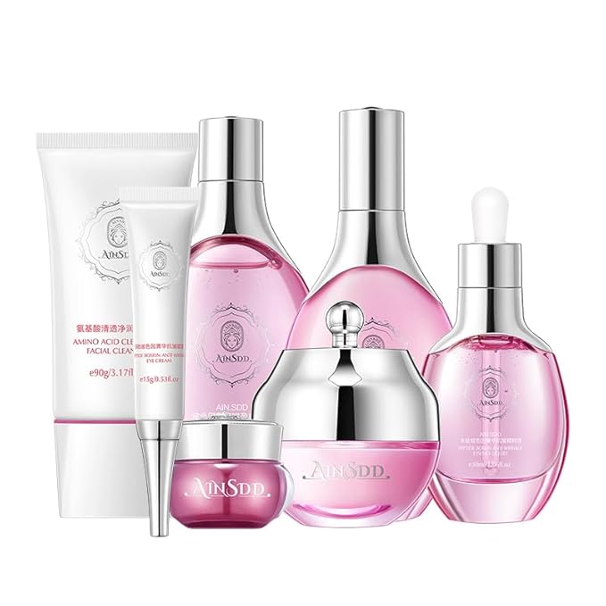 Hyaluronic Acid Anti Aging Skin Care Set Daily Skincare Kit For Women Gift Set 7 Pieces Women Beauty Set Valentineās day gift