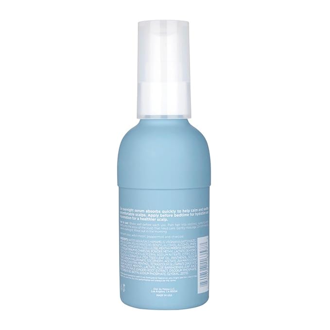 Hairitage Don’t Wait Up Anti Dandruff Overnight Scalp Relief Scalp Mist - For Dry, Itchy Scalp - Calms Irritated Scalp - Absorbs Quickly - Formulated with Aloe Vera + Peppermint, 4 Fl Oz