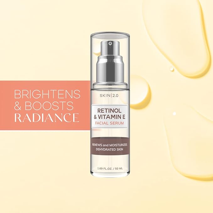 Retinol and Vitamin E Beauty Value Set - Serum, Moisturizer & Face Sheet Masks