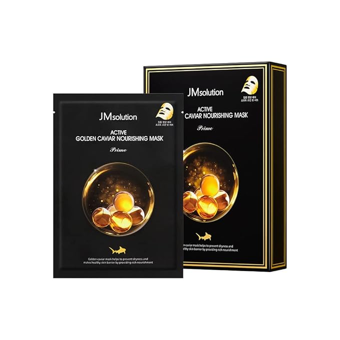 JMsolution Face Mask Bundle- Pink snail-Brightening Golden Caviar Mask-Collagen