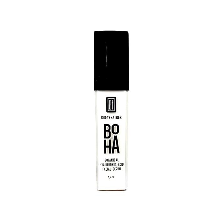 Greyfeather Hyaluronic Acid Serum for Face β Hydrating, Brightening & Anti-Aging Formula with Vitamin C, Niacinamide, Aloe & Botanical Extracts β Natural, Skin-Loving Serum for Radiant Glow (1.7 oz)
