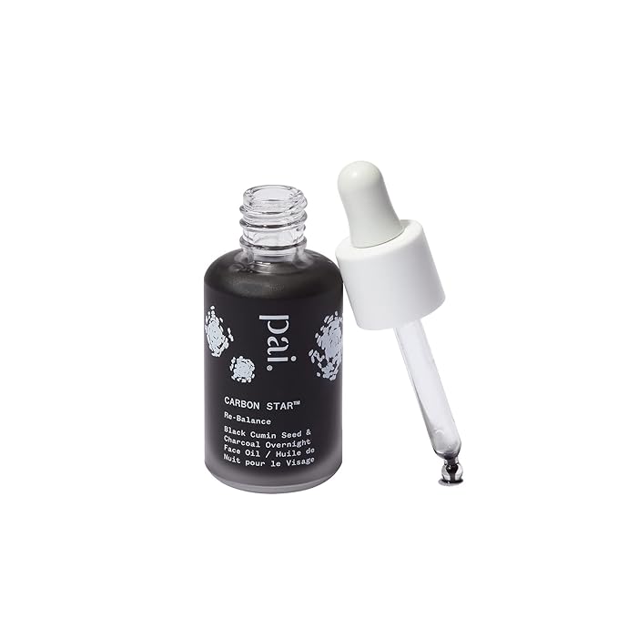 PAI SKINCARE - Organic Carbon Star Detoxifying Overnight Face Oil | Natural, Vegan, Sensitive Skincare (1 fl oz | 30 ml)