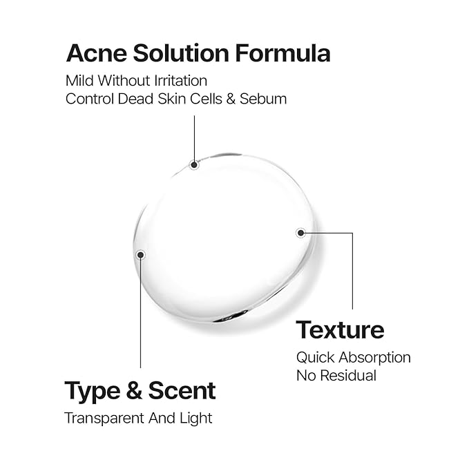 tHermoCEUTICAL DeAC Aciderm Solution - Acne Skin Care, Sebum & Dead Skin Cells Control, Pore Reduction, Acne Grade Down, Skin Trouble Treatment, Fast Absorbing 0.5 fl.oz