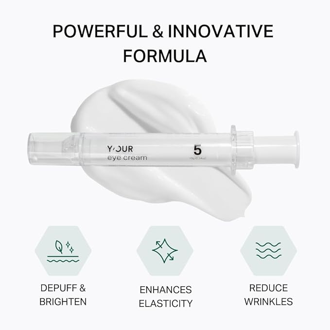 Y’OUR Retinol Brightening Eye Cream: Anti-Aging for Dark Circles & Puffiness; Removes Under Eye Bags; Ultimate Repair for Wrinkles & Crow’s Feet; Hydrating & Illuminating Care. Made in USA