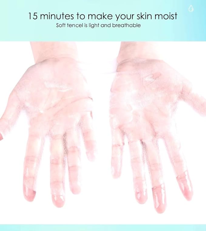 Hyaluronic Acid Face Mask ā 10 Masks with Aloe & Seaweed Extracts, Face Mask for Anti-Aging, Soothing & Deep Moisturization, Korean Skin Care, For All Skin Types (25g)
