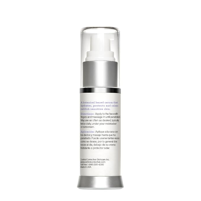 CONTROL CORRECTIVE Redness Relief Serum, 1 Oz - Botanical Extracts & Skin Balancing Vitamins, Calms, Hydrates & Strengthens Sensitive Skin, No Parabens Or Synthetic Dyes, Japanese Green Tea, Soothing