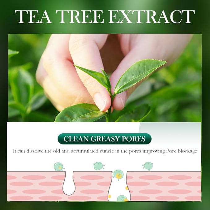 Tea Tree Oil for Face - Acne Serum - Unclog Pores, Soothe Breakouts - Blemish Spot Treatment for Smooth, Glowing Skin - Tea Tree Oil for Skin, 1.1 Fl Oz