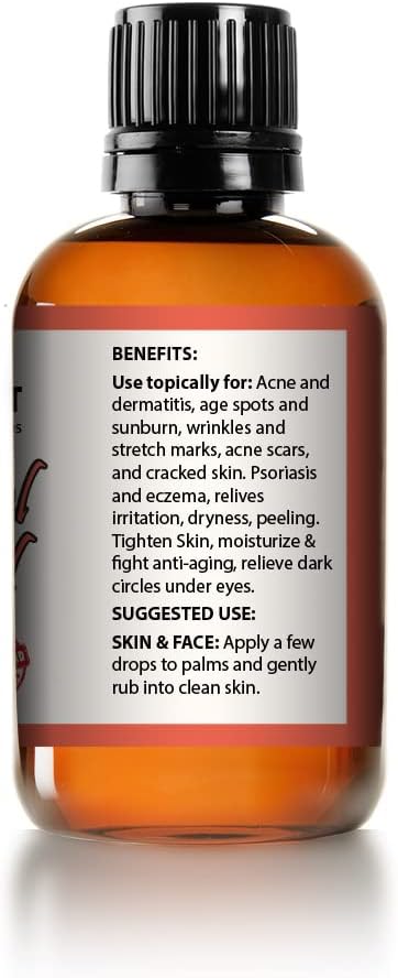 Mayan's Secret Pure Carrier and Essential oils for Skin Care, Hair, Body Moisturizer for Face-Anti Aging Skin Care (Peach Kernel oil, 4oz)