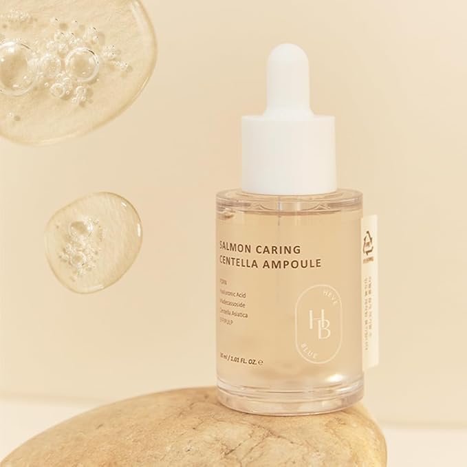 Salmon Caring Centella Ampoule - Salmon PDRN, Salmon Egg Extract, Centella, Madecassoside, Calming, Soothing, Restore and Rejuvenate, Sensitive Skin, Korean Skincare