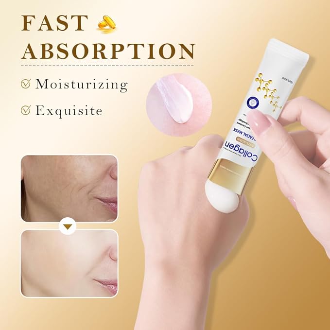 10X Collagen Anti-Aging Sleep Mask β Active Protein Technology β Intensive Hydration, Reduces Sagging & Dullness, Skin Care, Smooth & Whitilight, Cruelty-free (20PCS-Sleep Facial Mask)