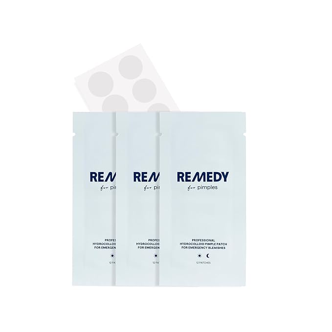 Remedy for Pimples - 36 Near-Invisible Medical-grade Hydrocolloid Pimple Patches for Blemishes, Zits, Spot Concealing - By Dermatologist Dr. Shah