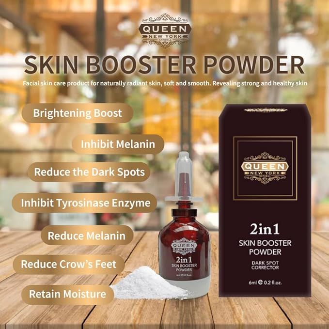 QUEEN 2in1 Booster Power: Radiance Brightening Elixir, elevate your routine for brighter, healthier skin and boosting ritual. Add instant Glow to any skincare routine.