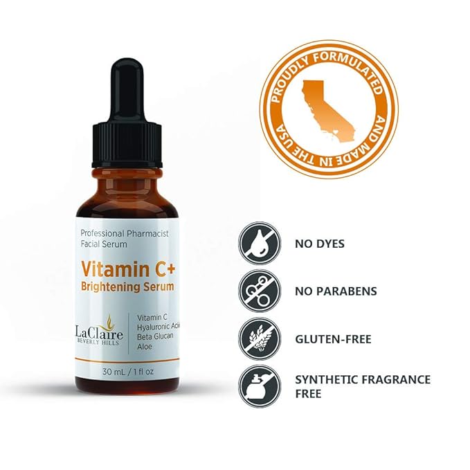 Skincare Duo: 2 Units of 8% Complex Retinol Face Serum 15 ml + 1 Unit of Vitamin C+ Serum, Anti-Aging, Brightening, Firming, Smoothing 30 ml