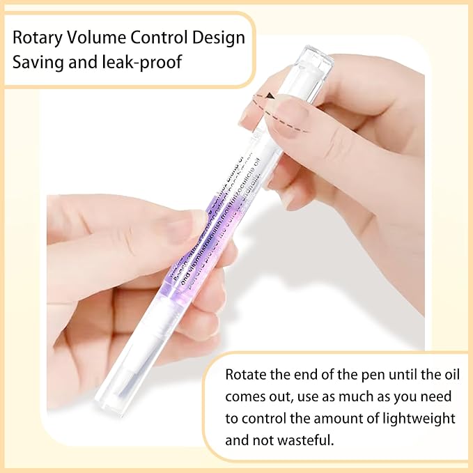 Scents Cuticle Oil Pen for Nails Care,Nail Oil For Strength,Nourish Moisten Care Cuticle To Reduce Nail Cracking and Dry for Weak Peeling Brittle and Thin Nails(apple&Strawberries&peaches)
