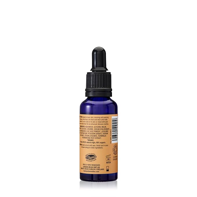 Neal's Yard Vitamin C Brightening Booster for Face with Kakadu Plum, Hydrating Hyaluronic Acid, Illuminates & Helps Even Skin Tone, Cruelty Free, 25mL