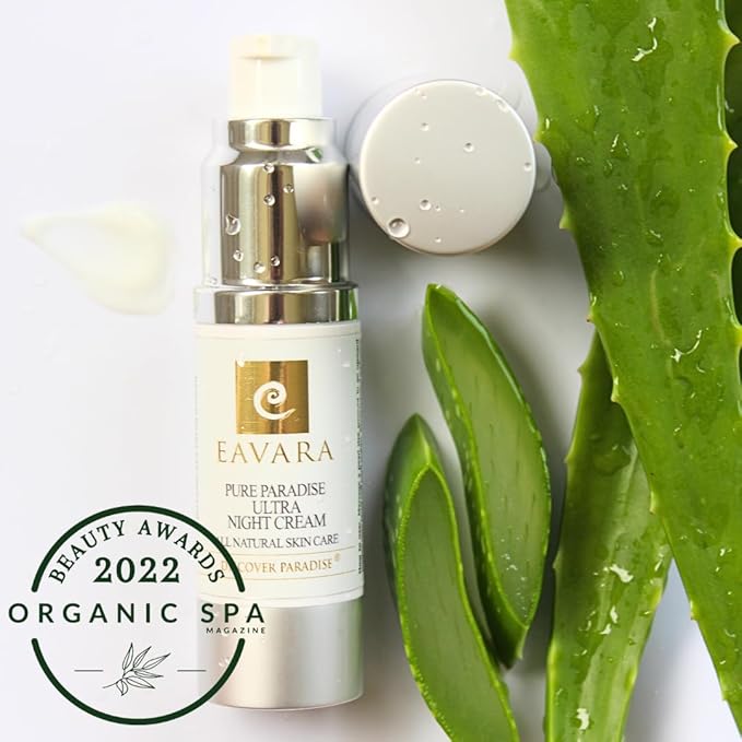 Organic Retinol Night Cream, Anti Aging Overnight Natural Face Moisturizer Cream with Hyaluronic Acid, Shea Butter, and Aloe Vera, Helps with Fine Lines & Wrinkles