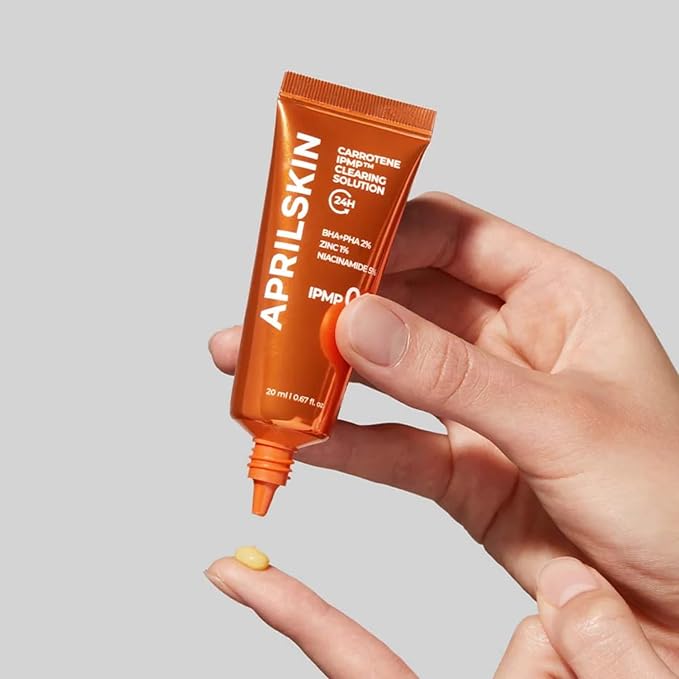 APRILSKIN Soothing and Hydrating Skincare Set: Carrotene Clarifying Facial Serum, Carrotene IPMP™ Clearing Solution & Carrotene Clarifying Cream