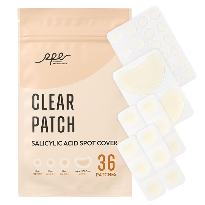 RPELife Hydrocolloid Pimple Patches with Salicylic Acid for Face, Acne Pimple Patch Invisible Spot Cover Treatment for Zits, Blemishes, and Pimples,Absorbing Zit Patch for Clear Skin (36 Count)