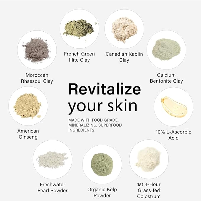 Alitura Clay Face Mask Skin Care – Facial Mask to Exfoliate, Cleanse & Moisturize – Cruelty-Free Clay Mask w/Vitamin C & Pearl Powder – Hydrating Face Masks for All Skin Types (7.1 oz)