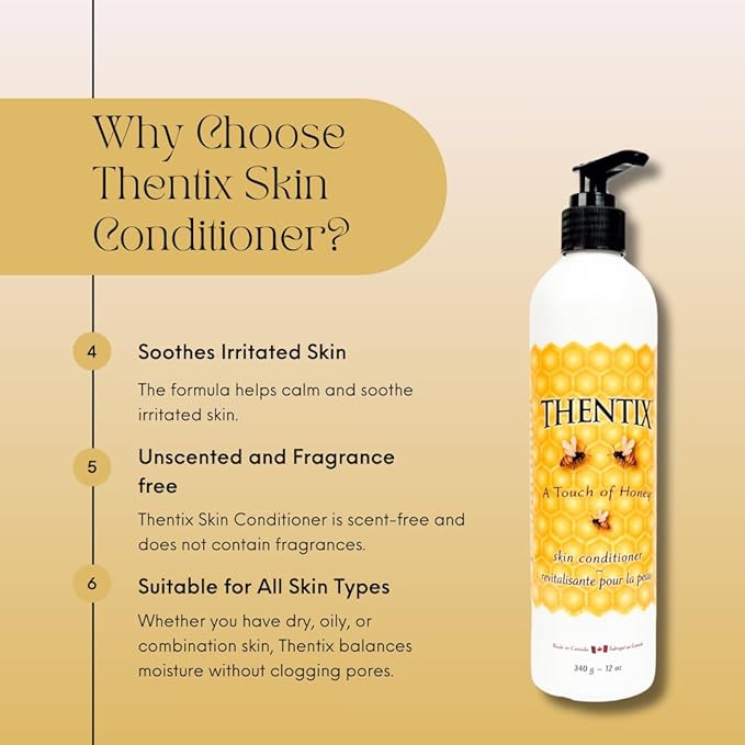 Skin Conditioner, 12oz - Soothing, Natural Moisturizer for Dry & Sensitive Skin, Non-Greasy