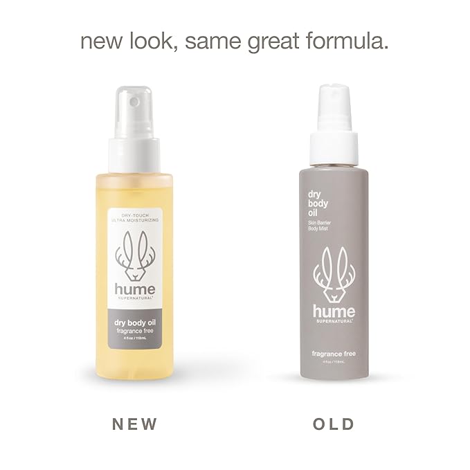HUME SUPERNATURAL Dry Body Oil Spray - Moisturizing Oil for Dry Skin, After Shower Body Oils for Women and Men, Dry Oil Body Spray, Nourishing, Hydration, Glow, Probiotic, Desert Bloom, 2-Pack