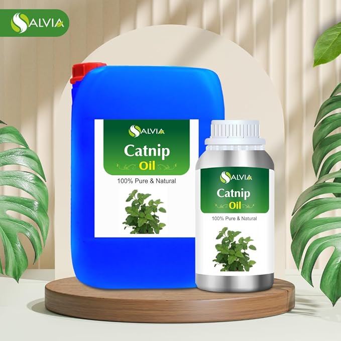 Catnip (Nepeta cataria) Essential Oil 100% Pure & Natural Undiluted Uncut Oil | Best for Aromatherapy (500 ml (16.9 oz))