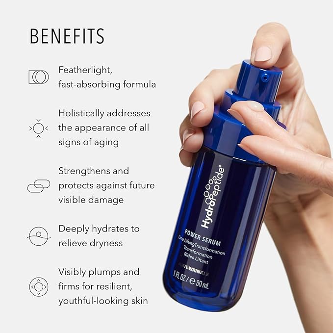 HydroPeptide Power Serum and Power Lift Ultra-Rich Moisturizer Bundle, (1 Ounce each)