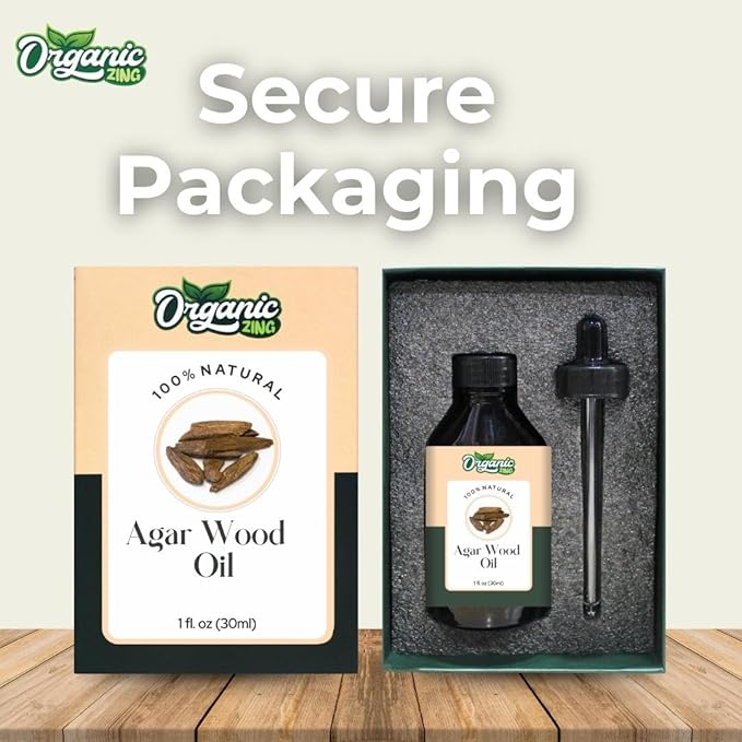 Agarwood (Aquilaria malaccensis) Oil | Pure & Natural Essential Oil for Skincare, Aroma & Diffusers - 30ml/1.01fl oz