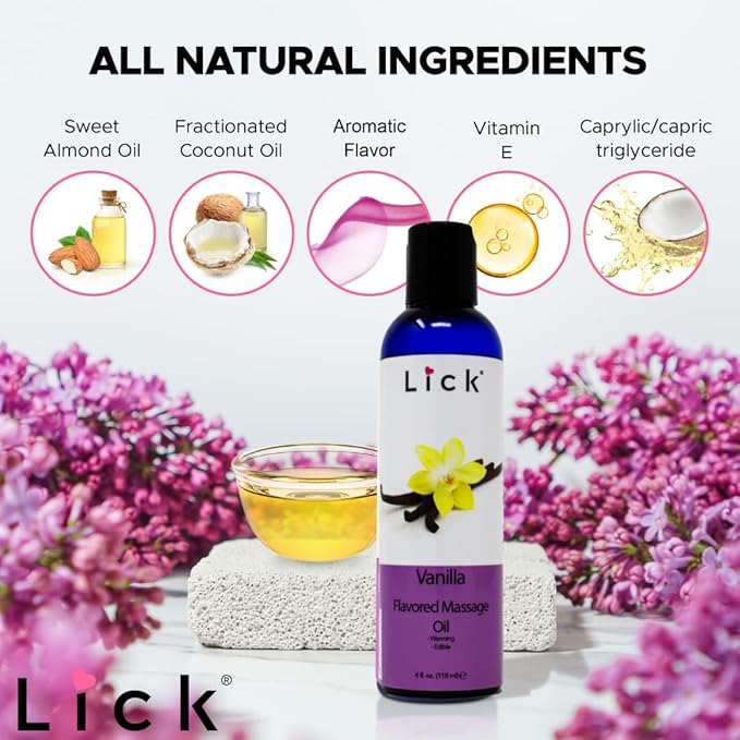 Vanilla Flavored Massage Oil for Massage Therapy - Relaxing Muscle Massage for Men and Women with Natural Vitamin e Oil with Aromatherapy Oils for Skin use - Essential moisturizing Body Oils 4 oz