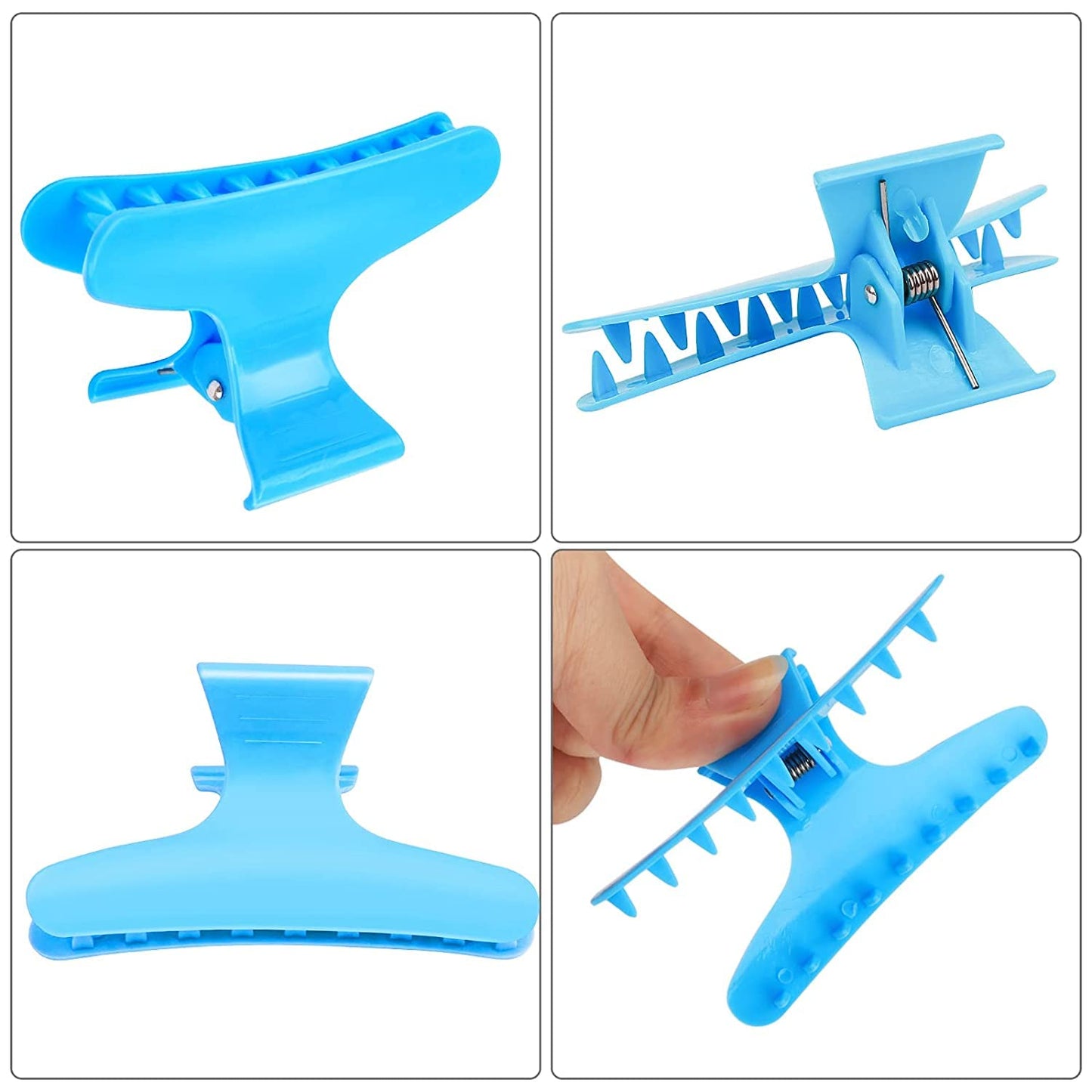 Ondder Hair Clips, 12 Pack - Butterfly Hair Clips Clamps Claws Pro Salon Hair Clips for Cutting, Styling, Sectioning, Coloring Hair - Hair Accessories for Women Girls