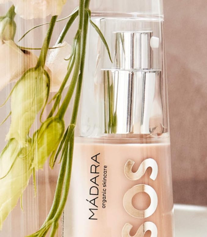 MÁDARA Organic Skincare | SOS Hydra Repair Intensive Face Serum - With Northern Peony, Linseed And Hyaluronic Acid, For Dry, Dehydrated Skin, Dermatologically Tested, Vegan, 1 oz
