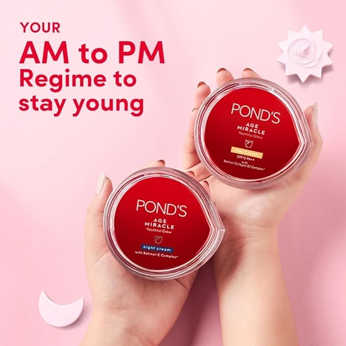 Pond's Age Miracle Cell Regen Deep Action Night Cream Anti Aging Wrinkle Net wt. 50 ml.