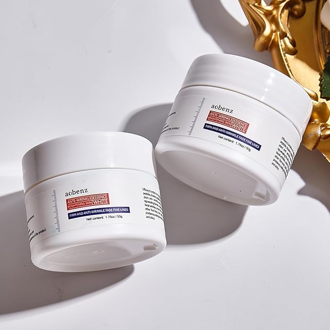 SINPIN aobenz Anti Aging Moisturizer Face Cream for Women & Men - Night Cream for Face & Neck | All Skin Types | Niacinamide + Hyaluronic Acid | Firming, Tightening, Anti Wrinkle, 1.76FL (2PCS)