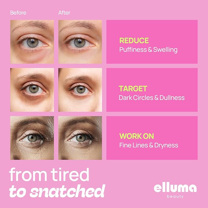 Under Eye Patches 12 Pairs of Themed Hydrogel Eye Gel Pads - For Puffy Eyes and Dark Circles, Under Eye Bags, Wrinkles - Hungover Set with Menthol & Taurine