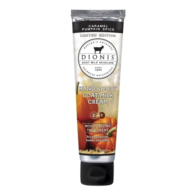 Dionis Goat Milk Skincare Pumpkin Overnight Lip Mask & Lip Balm Kit + Hand & Body Cream