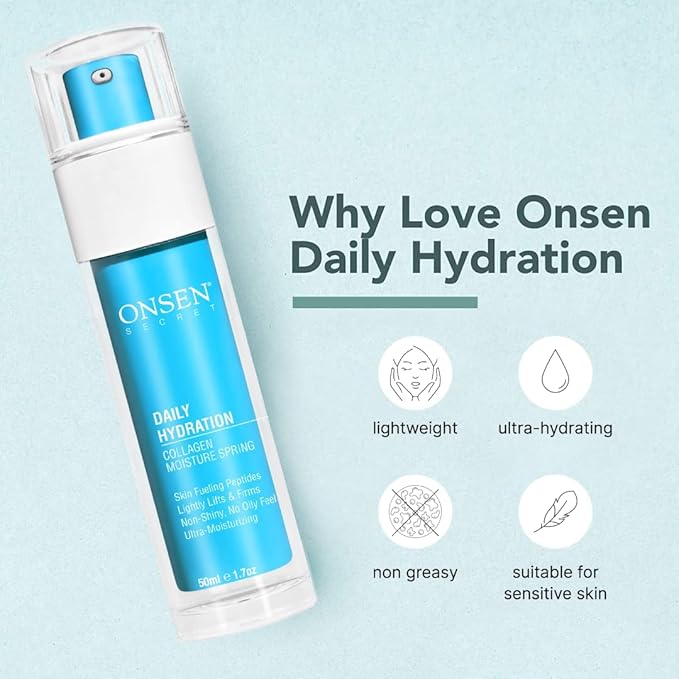 Onsen Secret - Anti Aging Face Moisturizer Cream 50 ml - Daily Skin Rejuvenation - Natural Anti-Aging Properties - Hydration & Protection - Organic Ingredients
