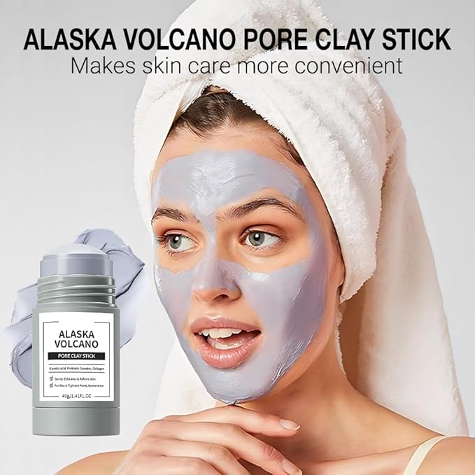 Clay Mask For Face, Vitamin C Face Masks with Turmeric and Kaolin Clay, Deep Cleansing Pores, Skincare Facial Mask for Refining Pores and Controlling Oil,(Seaweed Mud)