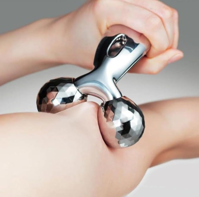 3D Daimond Cut Manual 360 Rotate Facial Massager Tool| Gua Sha Facial Skin Lifting,Reduces Eye Puffiness Anti Aging & Wrinkle Reducer| Helps in Skin Tightening, Blood Circulation