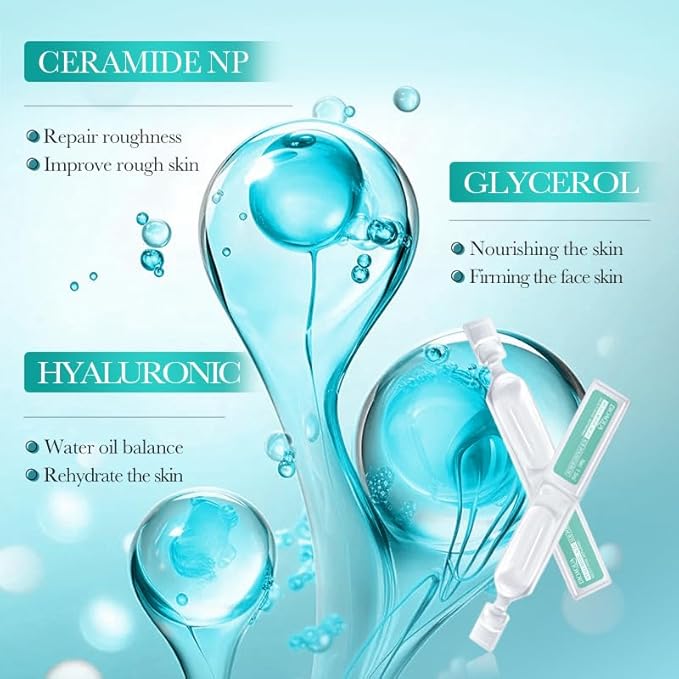 30PCS Ultra Hydrating Serum for Face, Hyaluronic Acid Serum Tubes, Hydrating, Smoother Skin, Anti-Aging serum for All Skin Tyes, Travel-Size Single-Use Vials Skincare(1.52 Fl Oz (Pack of 1))