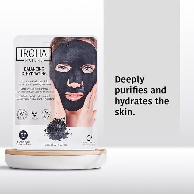 Pimple Patches (90 patches) + Facial Charcoal Masks (5 Masks) - Salicylic Acid Pimple Buttons & Face Mask for Skin Care with Activated Charcoal, for acne-prone skin, Vegan - Total Bundle 10 pieces