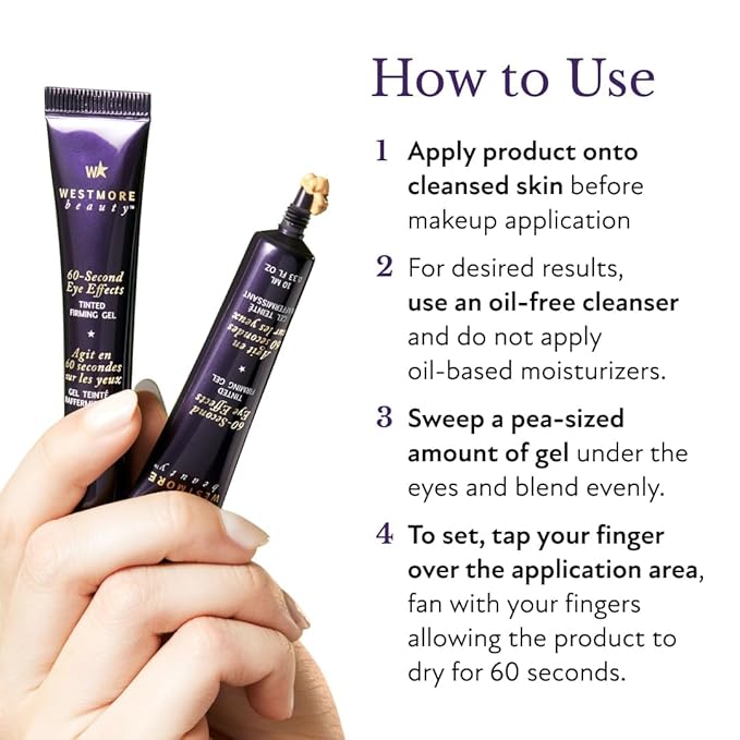 Westmore Beauty 60 Second Eye Effects & Star Handheld Fan - Eye Tightening Serum Instant - Instant Eye Tightener - Instant Eye Bag Remover Puffiness - Instant Firming Eye Cream Instant Face Lift Serum