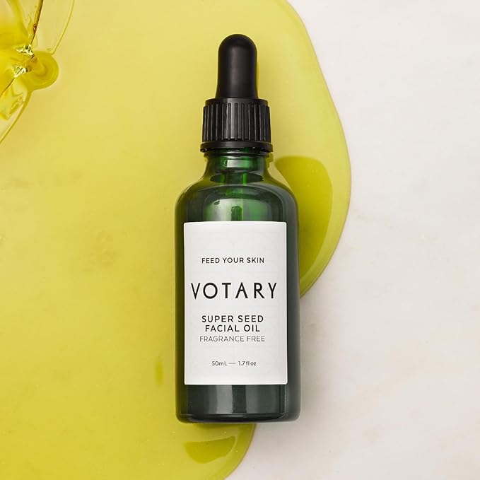 Super Seed Facial Oil | Anti Aging Face Serum Drops For Dryness, Redness, Elasticity Soothes & Nourishes Skin For Alluring Youthful Look Hydrate & Enrich Skin Fragrance Free 1.7 Fl Oz