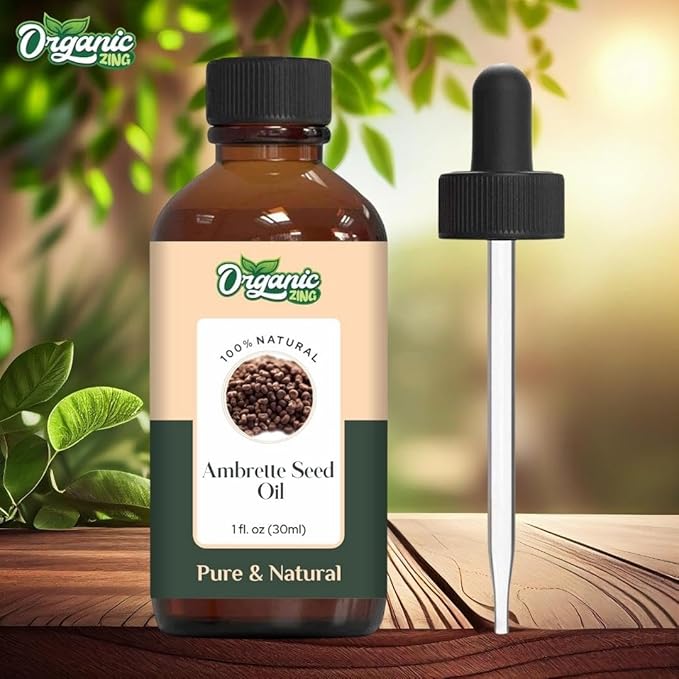 Ambrette Seed (Abelmoschus moschatus) Oil | Pure & Natural Carrier Oil for Skincare, Aroma & Diffusers - 30ml/1.01fl oz
