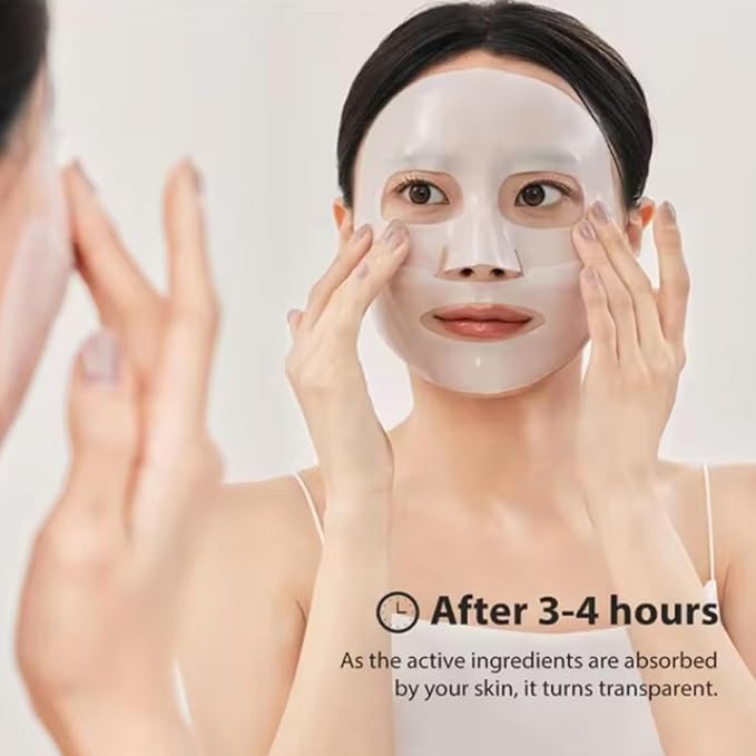 Deep Collagen Anti Wrinkle Lifting Mask,Moisturizing Overnight Collagen Face Mask,Facial Sheet Mask with Low Molecular Weight Collagen,Lifting,Firming,Easily Absorbed Overnight Hydration Mask-36gx4pcs
