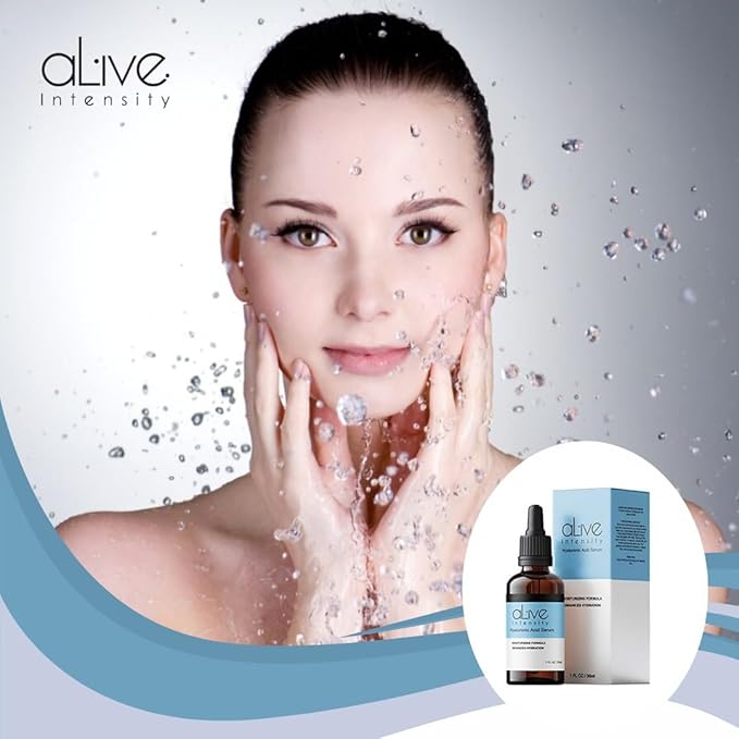 Hyaluronic Acid Serum Skincare Alive Intensity – Deep Hydration, Anti-Aging & Wrinkle Reduction – Lightweight, Fast-Absorbing Formula – 30ml